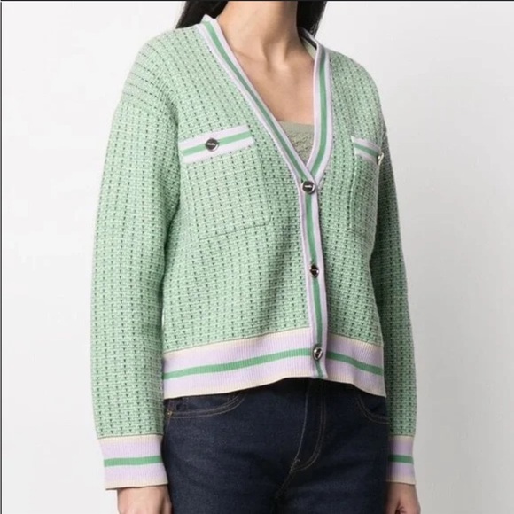 Sandro Brandy Tweed Cardigan - Picture 11 of 11